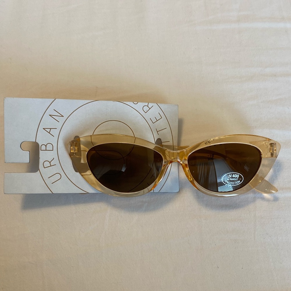 Orange cat eye sunglasses